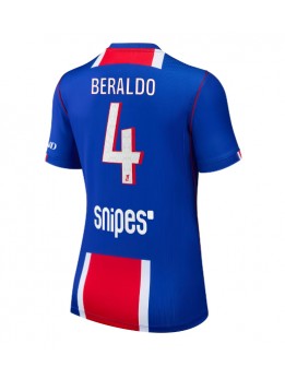 Paris Saint-Germain Lucas Beraldo #4 Replika Hemmakläder Dam 2026-27 Kortärmad Paris Saint-Germain Lucas Beraldo #4 Replika Hemmakläder Dam 2026-27 Kortärmad